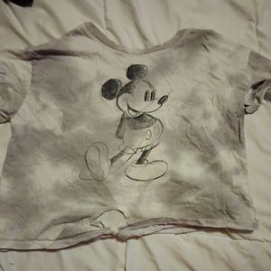 Gray and white tie dye Mickey mouse Old Navy Disney collab t-shirt